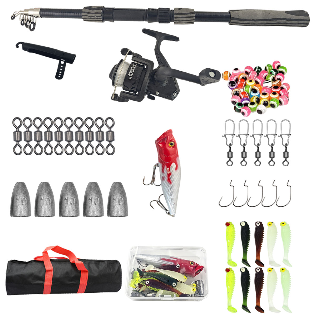 Kit Joran Pancing Teleskopik P - Fishing Rod Combo ulasan dan harga