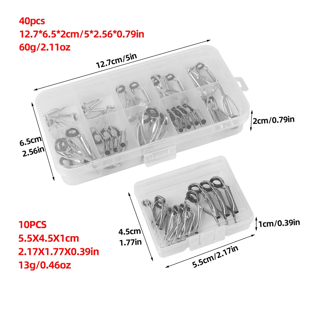 10/40pcs Kit Perbaikan Ujung J - Fishing Rod Tip Replacement ulasan dan harga